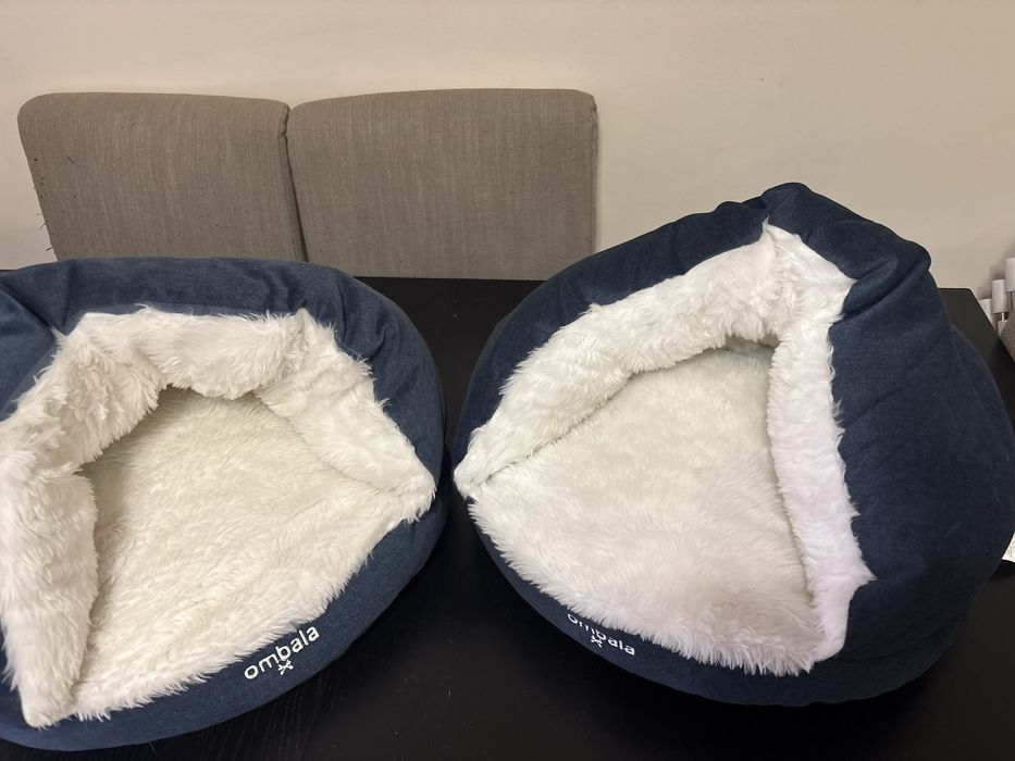 Conjunto casa acolchoada para gatos