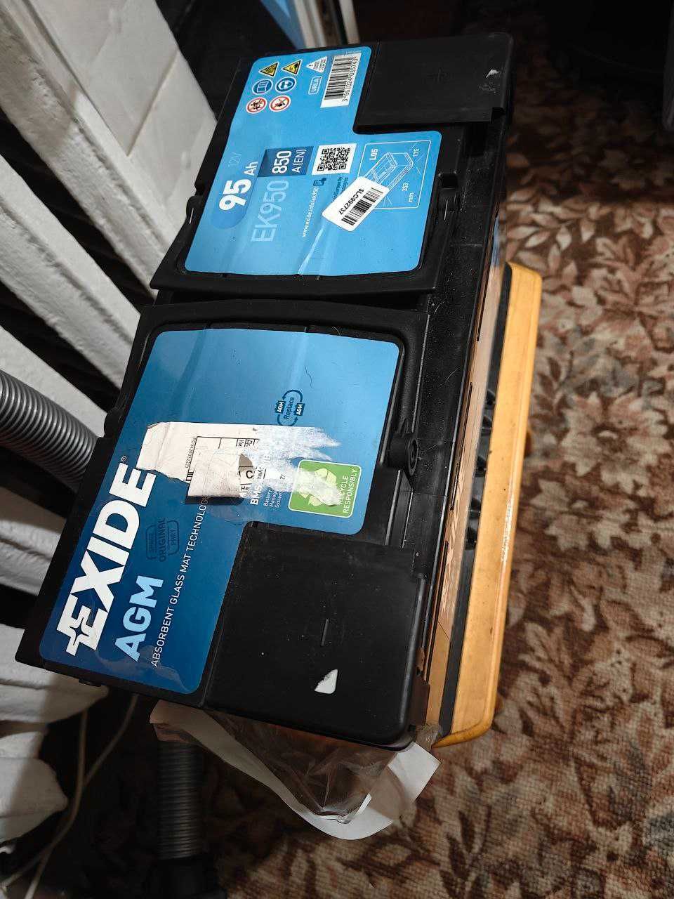 Автомобільний акумулятор Exide AGM 6СТ-95 95 А·год (-/+) Euro 850 А