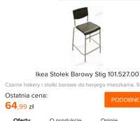 Hokery krzesła barowe z Ikea 3+2