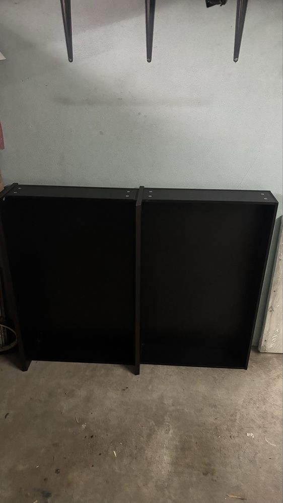 MALM - (4un) Caixa arrumação p/estr cama, pret-cast, 200 cm