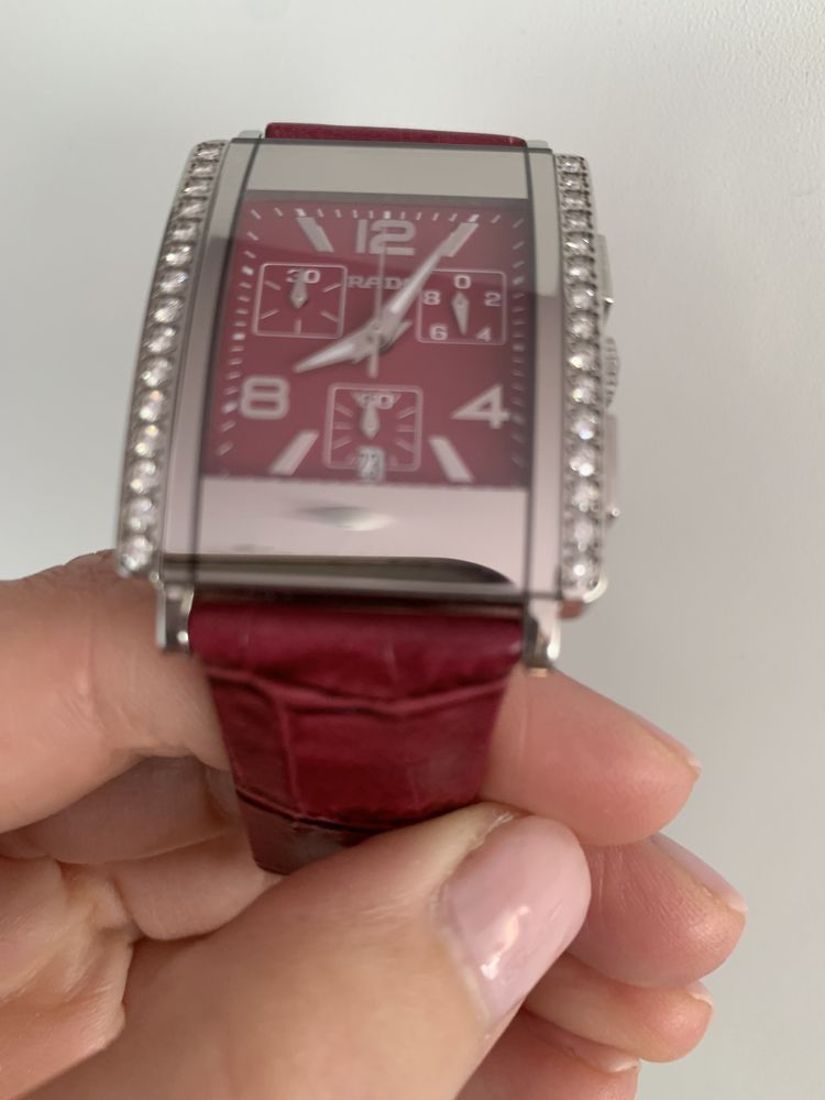 Szwajcarski zegarek kwarcowy RADO Integral Lady Diamond  Quartz Chrono