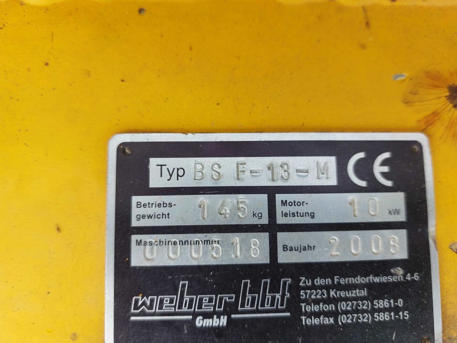 Frezarka do pni, karczownik, mocna, WEBER, silnik Subaru