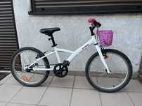 Rower dziecięcy Btwin Mistigirl 20" + kółka boczne – sprawny, ładny