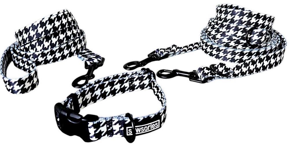 Obroża regulowana dla psa SEWSORIES PSI ZĄB rozmiar S