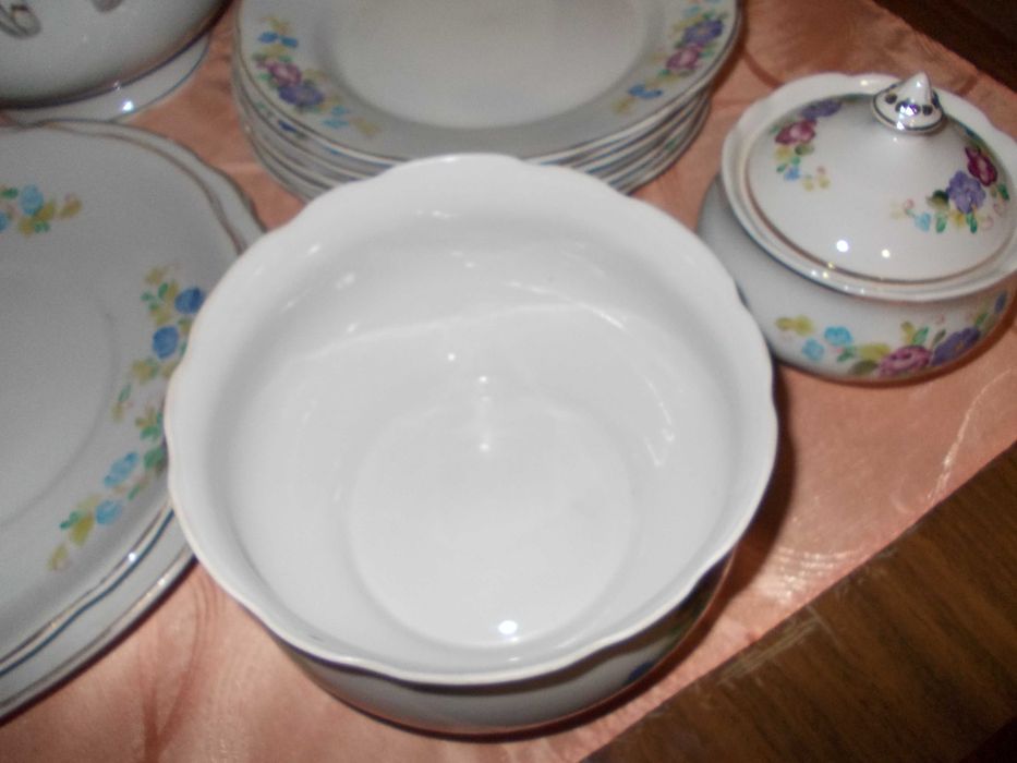 сервиз столовий новый на 6 персон пр-ва УССР Дружковка ручная роспись