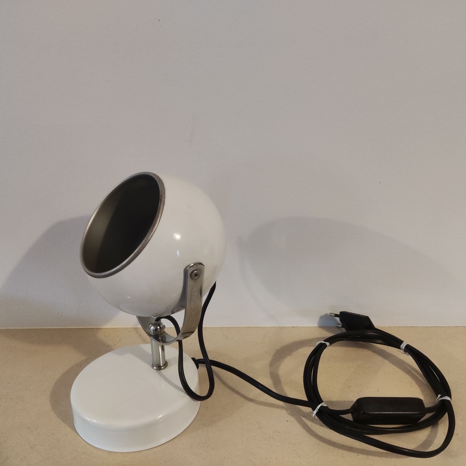 candeeiro modernista Veneta Lumi (Eyeball) Branco - vintage