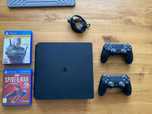 Playstation 4 slim 1tb 2 pady + Wiedzmin 3 i Spider-man