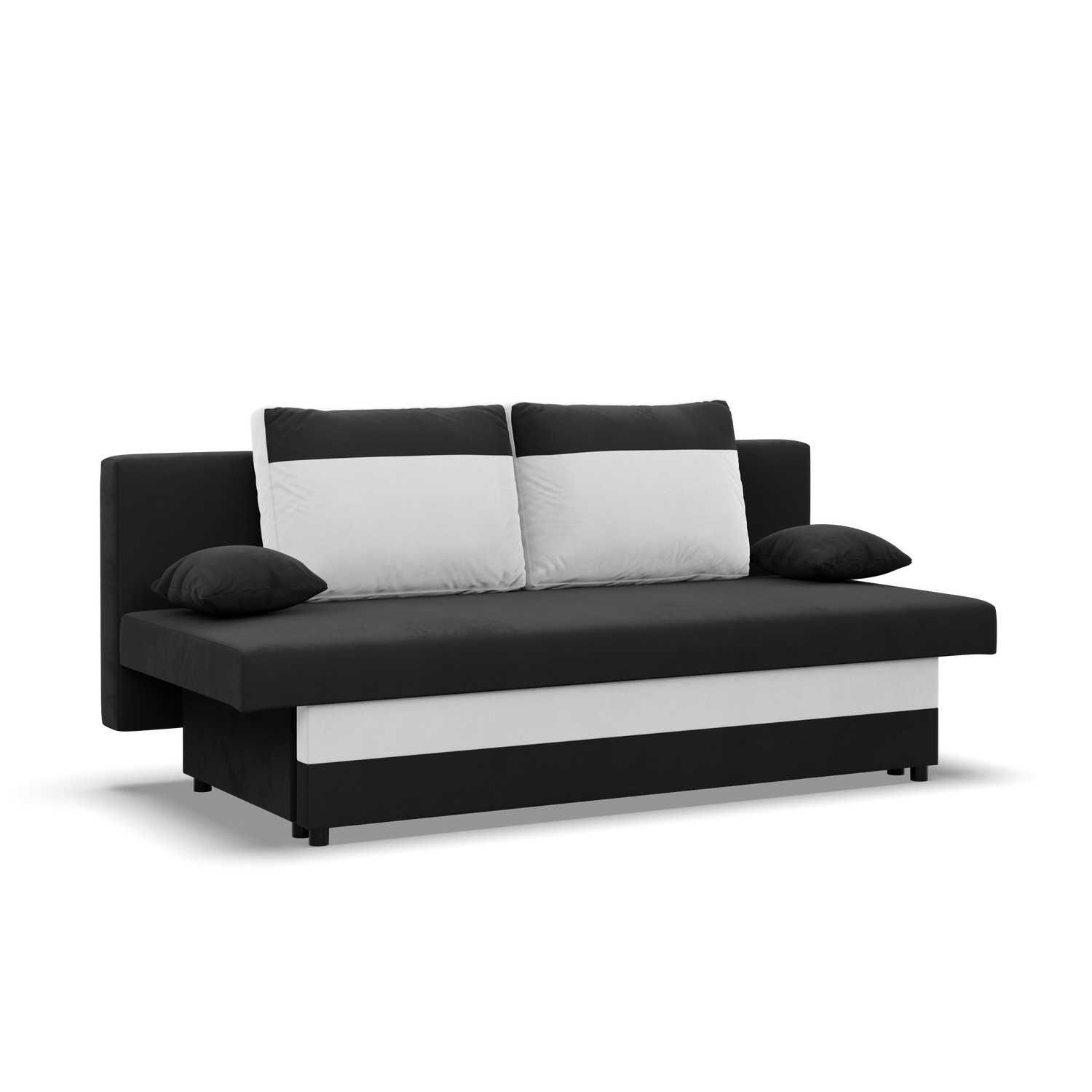 Kanapa z Funkcją Spania Sofa Rozkładana do Salonu Pokoju Pojemnik Nola
