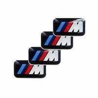 4 x Emblematy logo Naklejeki BMW ///M PAKIET 9X17 NA ALUFELGI