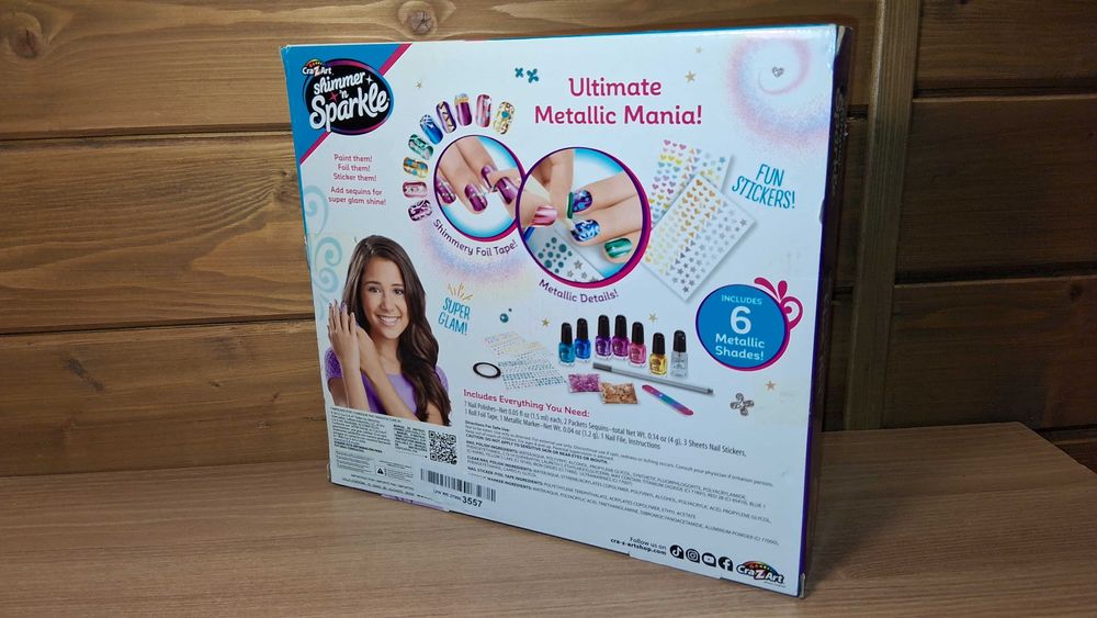Zestaw do zdobienia paznokci Cra-Z-Art Shimmer 'n Sparkle Metallic