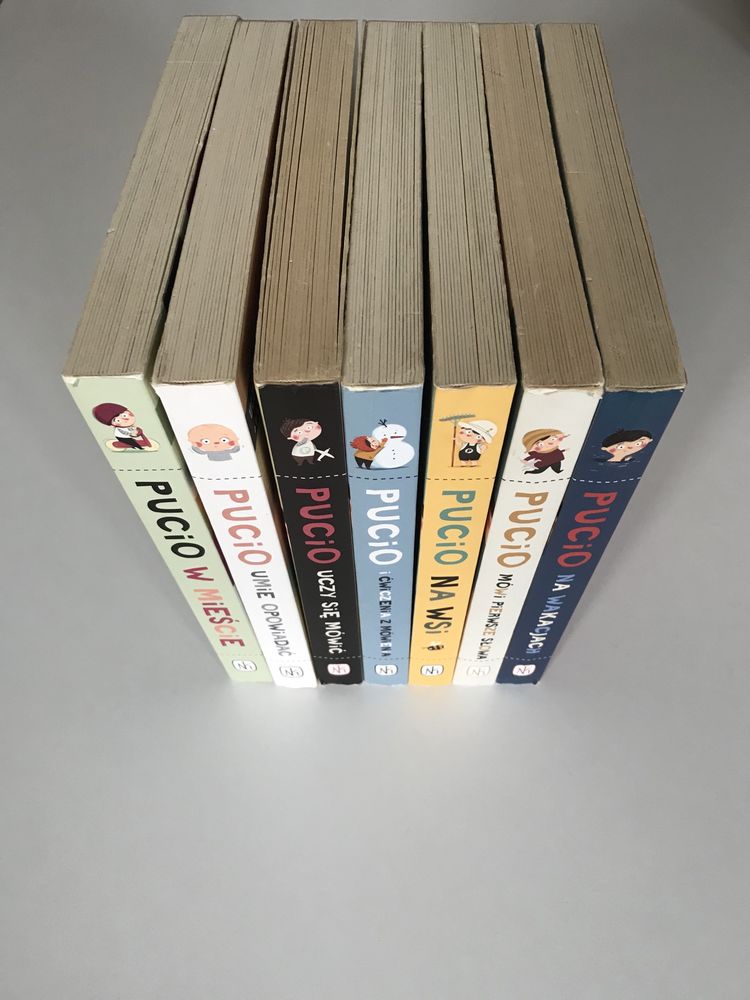 Pucio - zestaw 7 dużych książek dla dzieci
