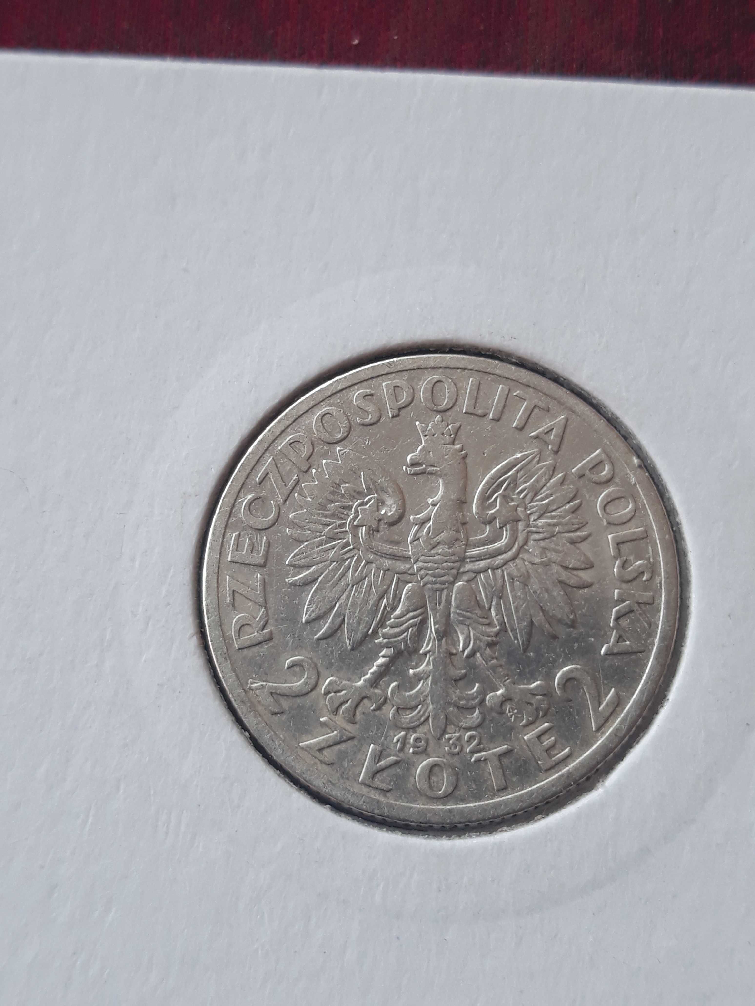 2 zł Głowa kobiety 1932 r. - nr 1 - Bardzo ładne