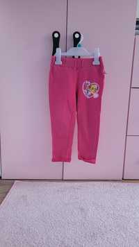 Spodnie różowe PONY dla dziewczynki/ dziewczęce rozmiar 92/98