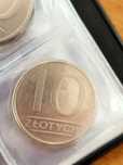 Moneta 10 złotych PRL z 1988 ze znakiem mennicy nikiel