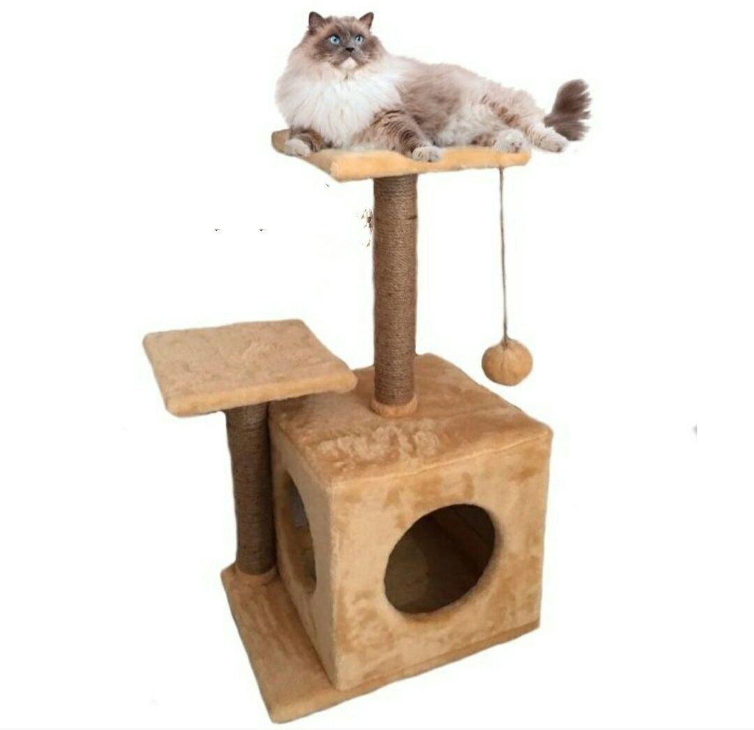 Домик-когтеточка для кошки, кота