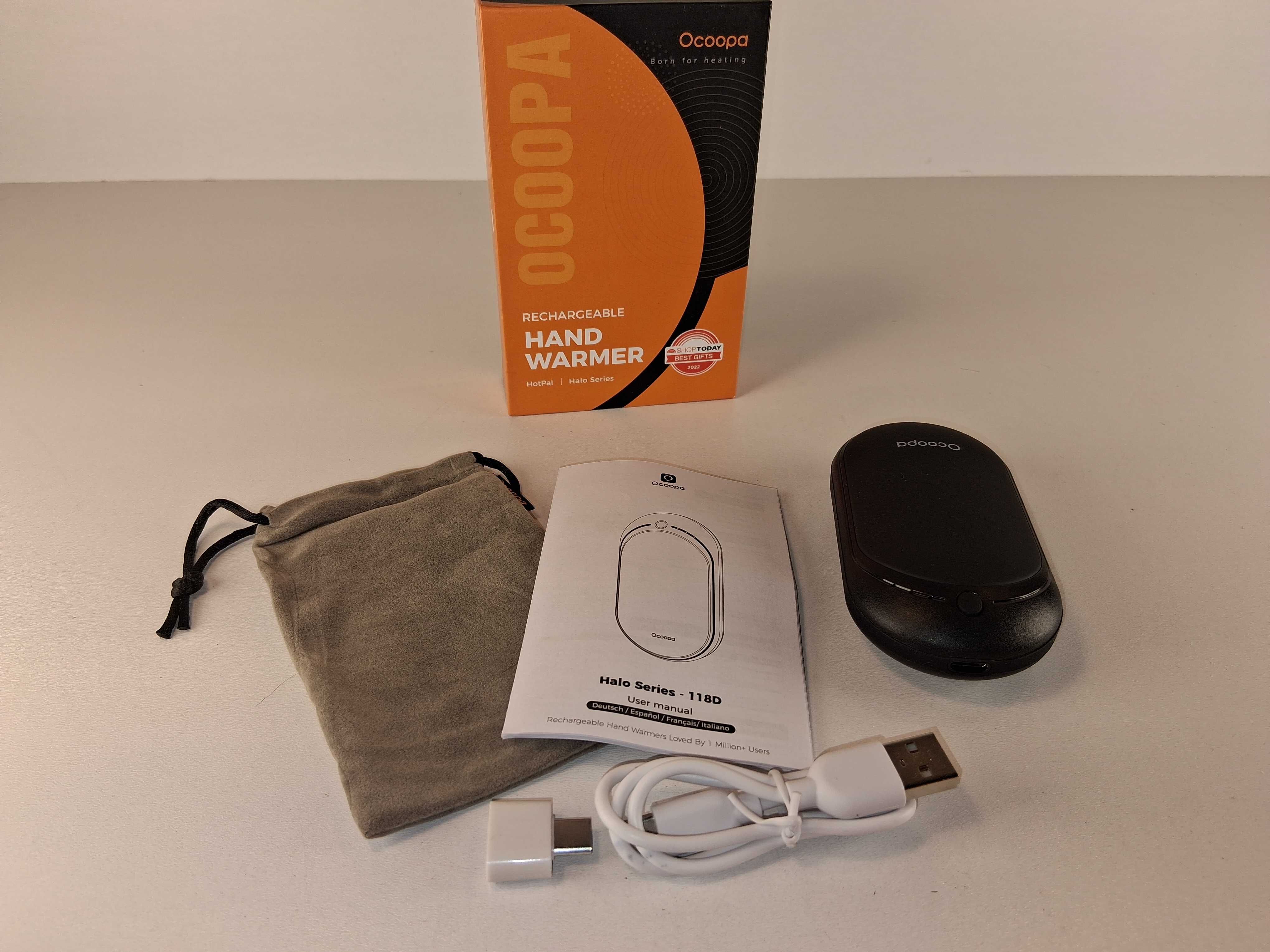 E007 OCOOPA Halo Series-118D Ogrzewacz Dłoni Power Bank 5200 mAh