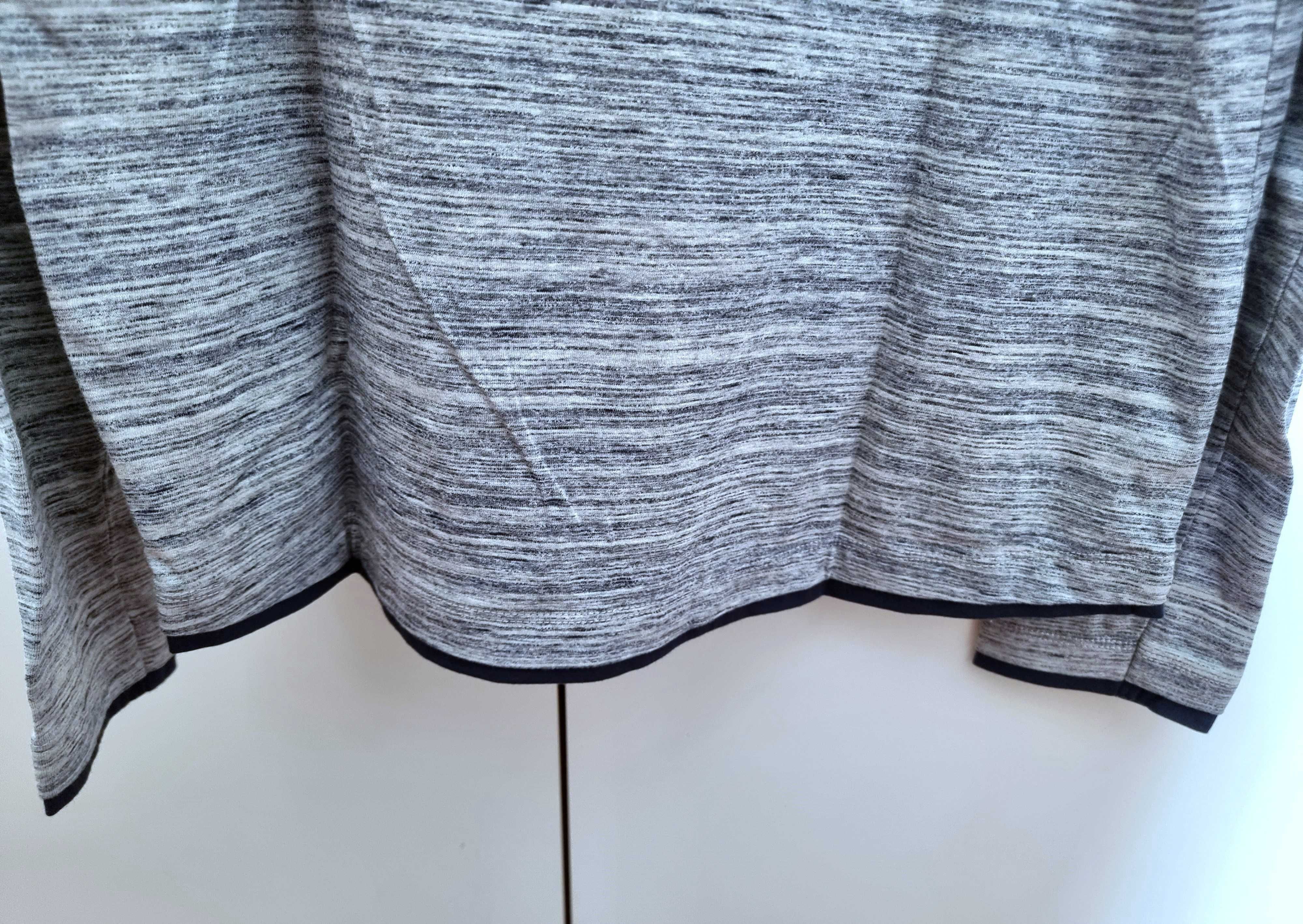 Camisola cinzenta e azul escura de manga comprida Salsa, tamanho L