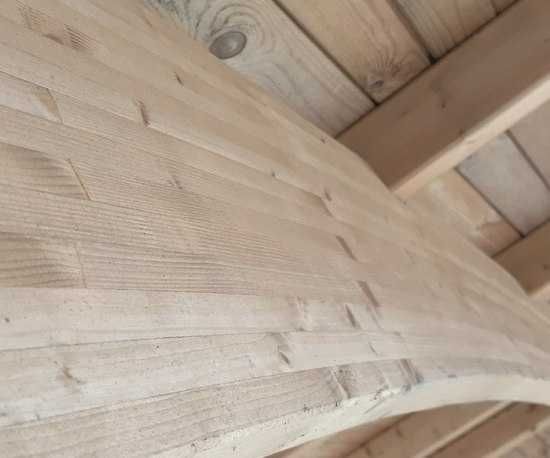 Wiata garażowa drewniana Alaska jednostanowiskowa 614 x 379 cm