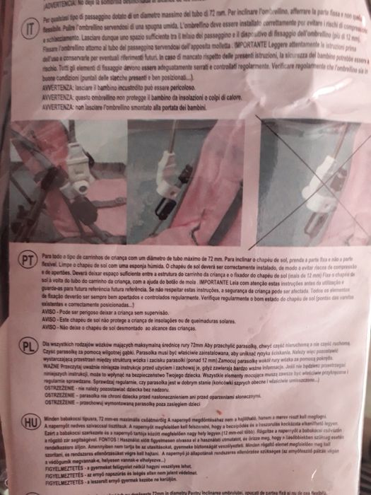 Chapeu de sol para carrinho de bébé