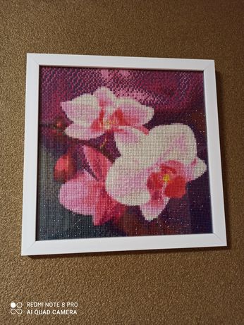 Картина (орхидеи)алмазная вышивка