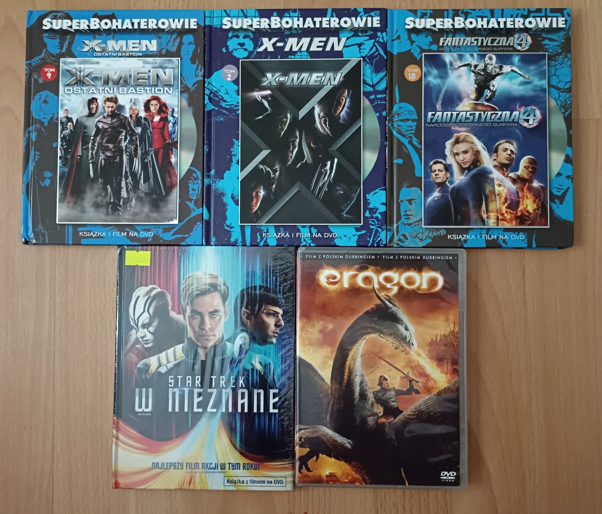 X-Men/Star Trek i inne firmy na DVD/Cena za całość