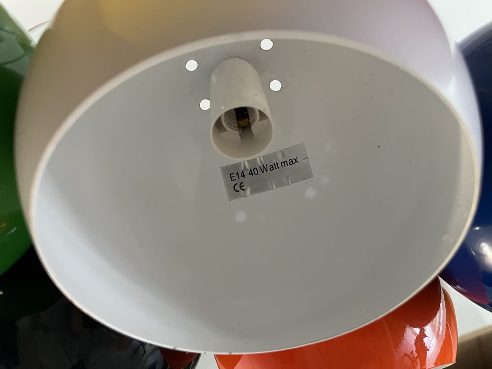 Kare Design lampa kulki kolorowe dziecięce 7 żarowek e14 maly gwint