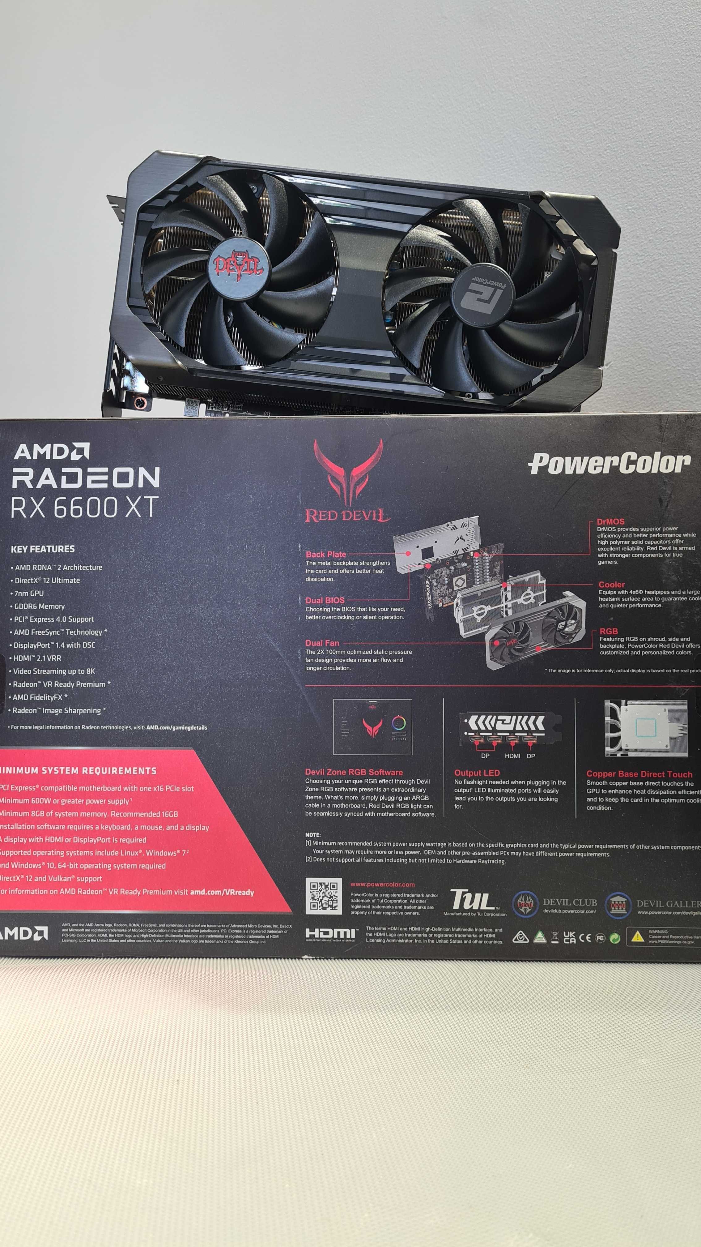 POWERCOLOR Radeon RX 6600 XT AMD 8 GB GDDR6 RGB
