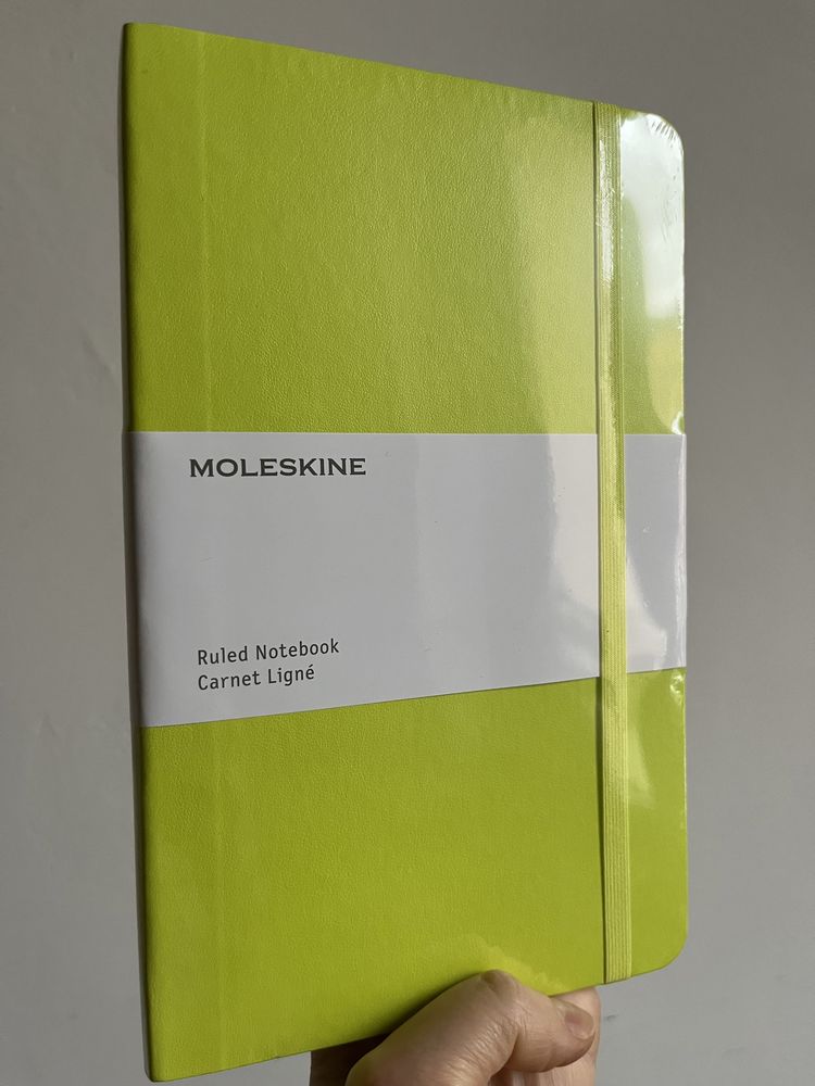 Moleskine zeszyt notatnik miekka okladka neonowy