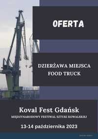 Oferta dzierżawy terenu dla Food Truck na Koval Fest Gdańsk