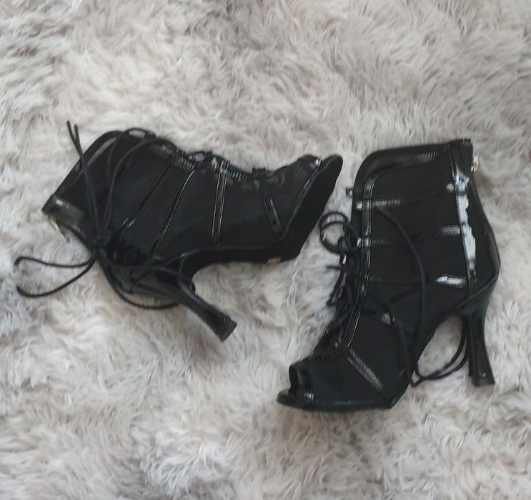 Buty, botki taneczne czarne rozmiar  36