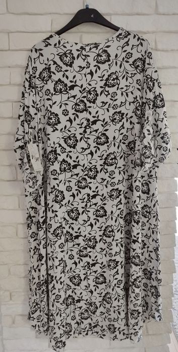 Włoska sukienka na upały wakacje plus size xxxl 50 52