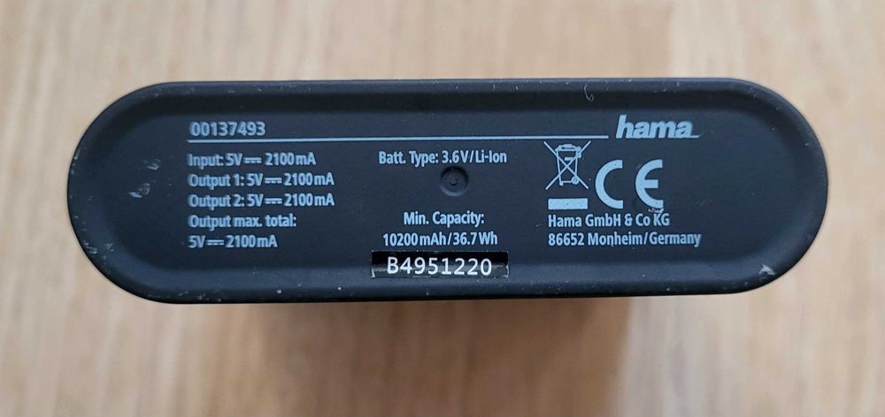 Powerbank Hama 10 200 mAh