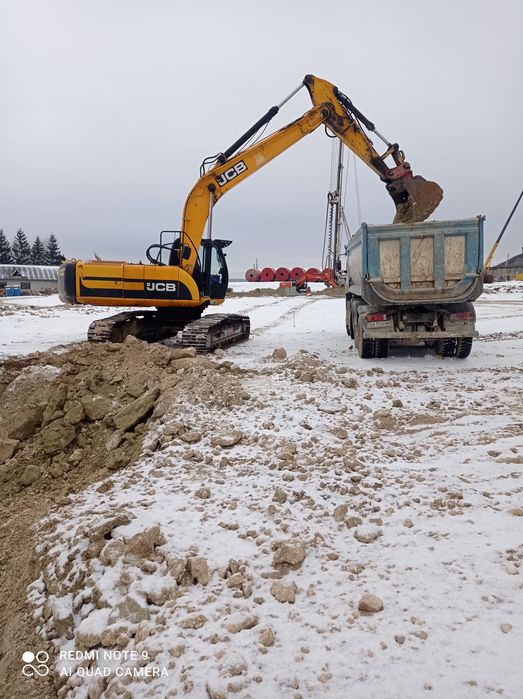 Послуги оренда екскаватора. Гідромолот екскаватор-навантажувач JCB 3CX
