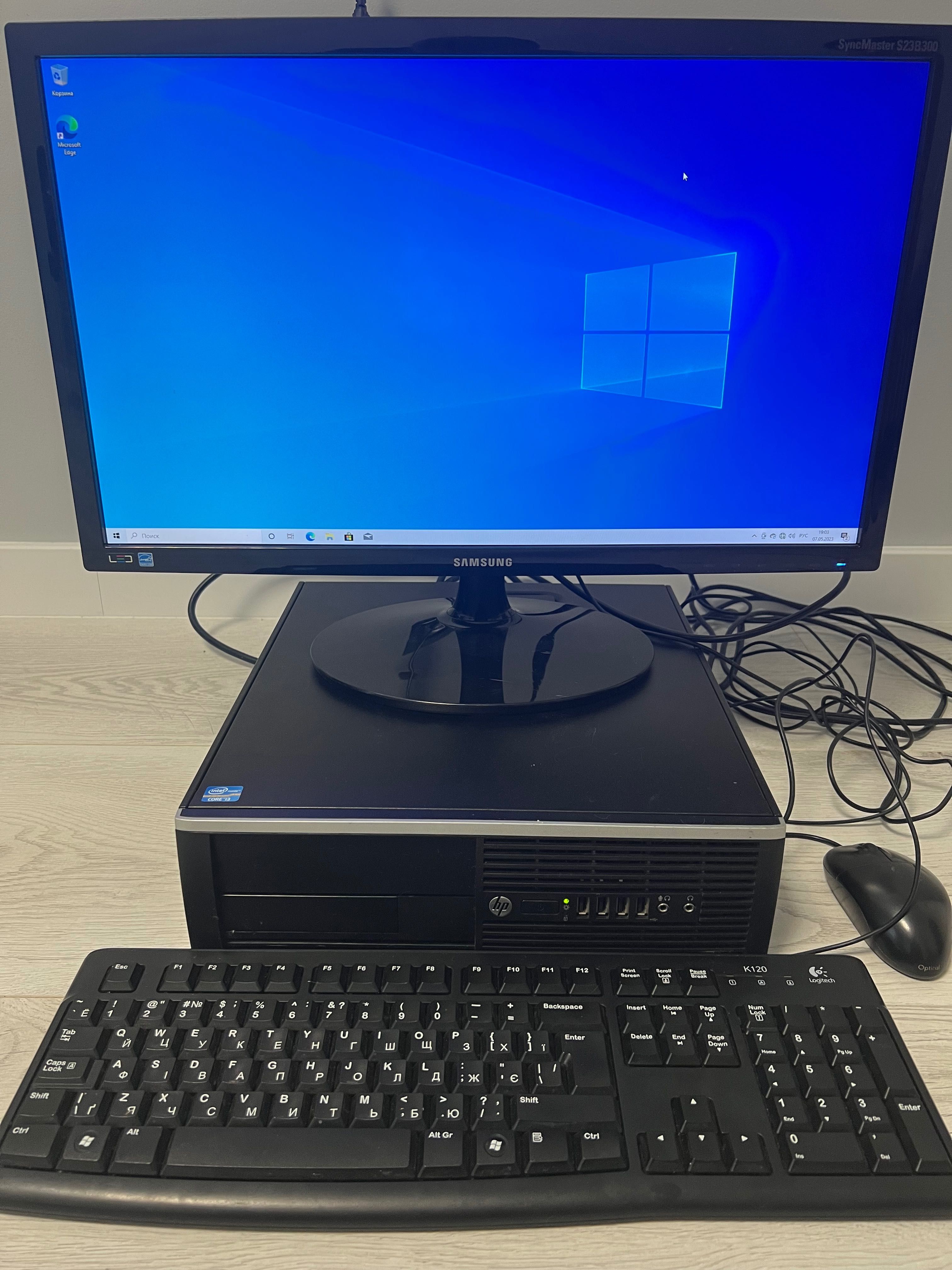 системний блок HP pro 6300 sff pc + монітор