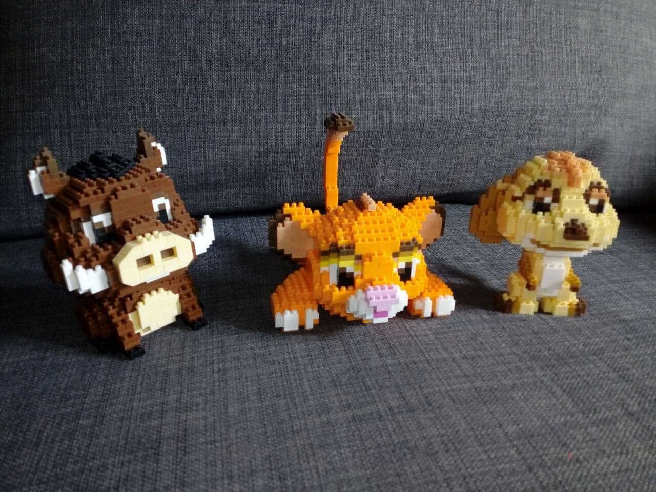 Klocki Król Lew - figurki Simba, Timon, Pumba - hakuna matata