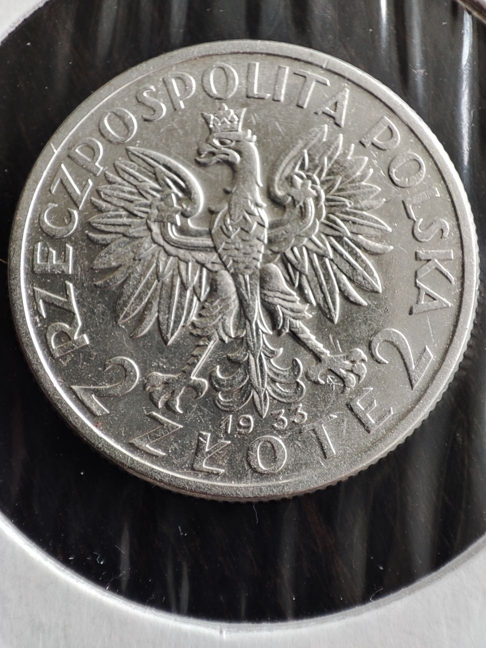 Srebrna moneta 2zł Głowa Kobiety 1933r (bardzo ładna)