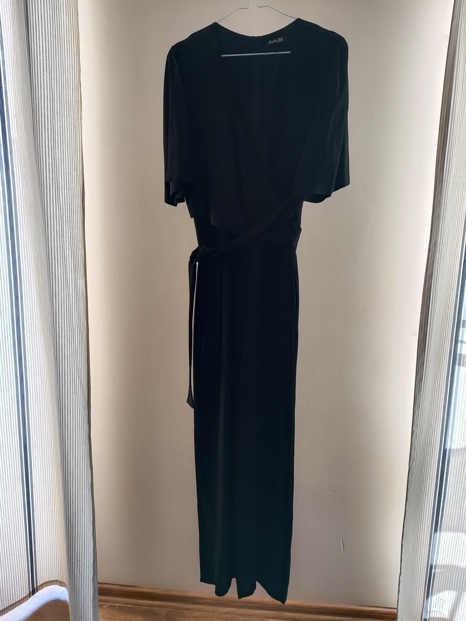 Massimo Dutti Czarny elegancki kombinezon rozm. 38