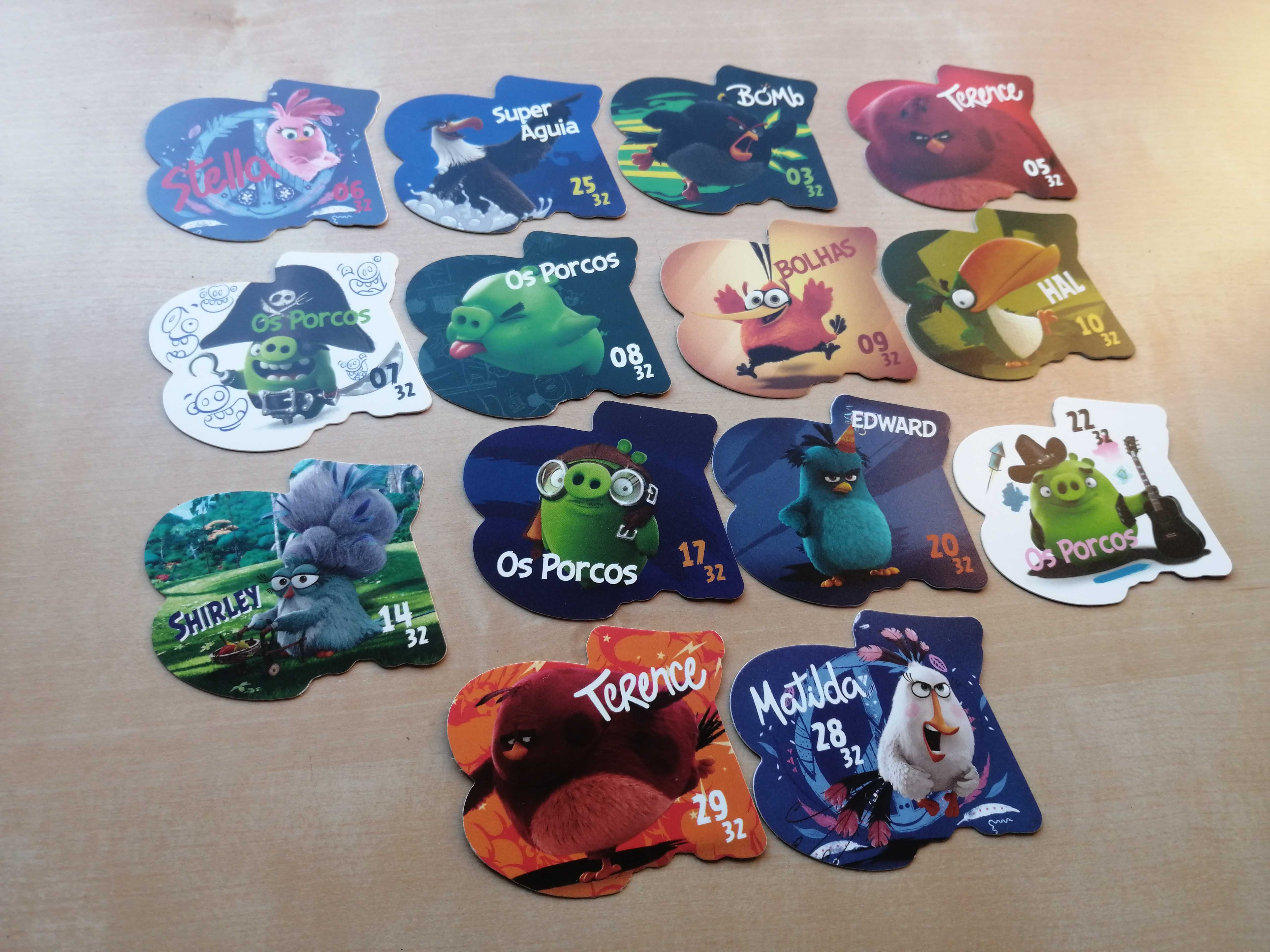 Lote de 14 Tazos - Angry Birds