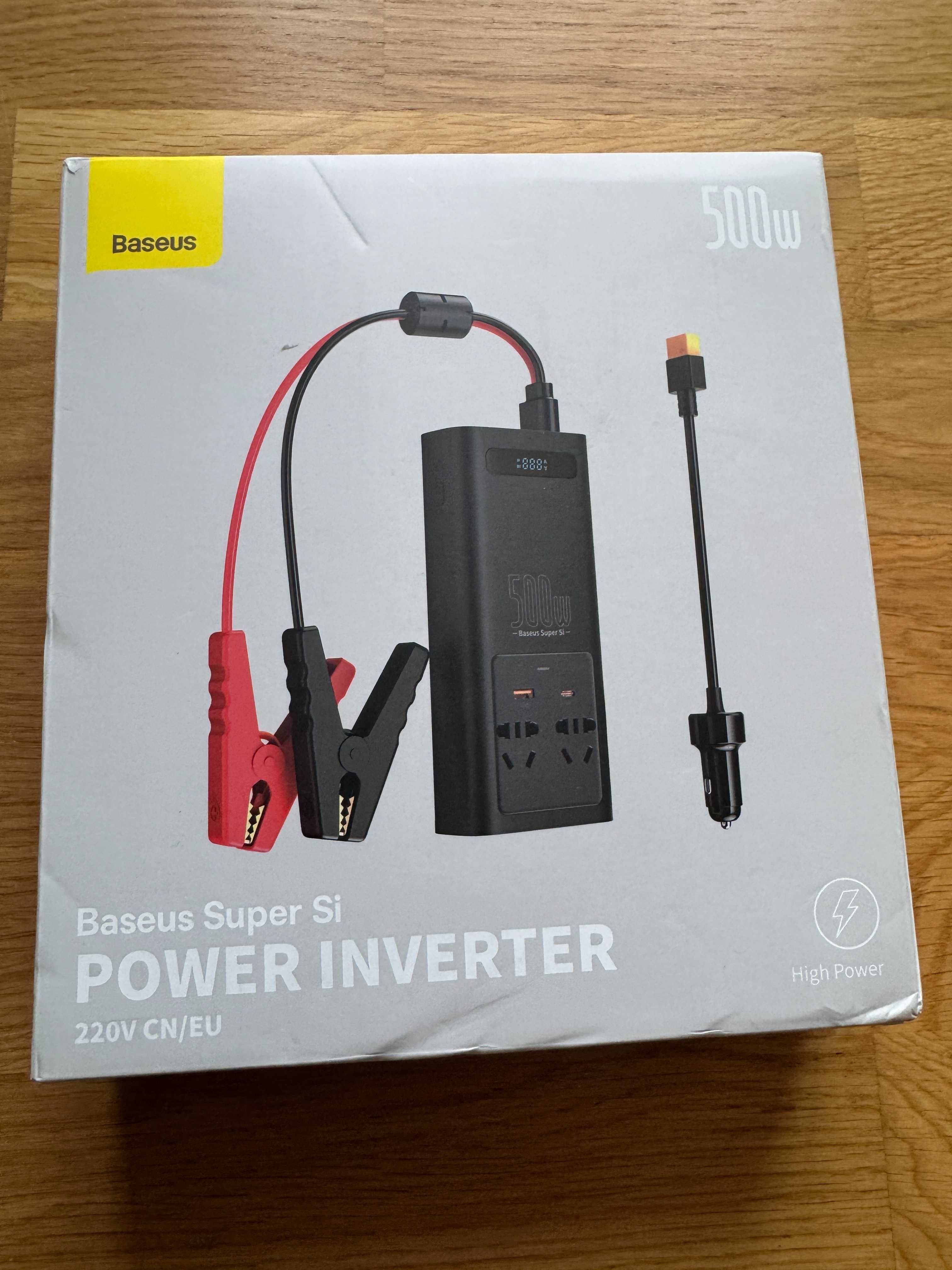 Інвертор Baseus 500W з чистою синусоїдою