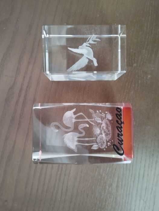 Вінтаж 3D скло з малюнками