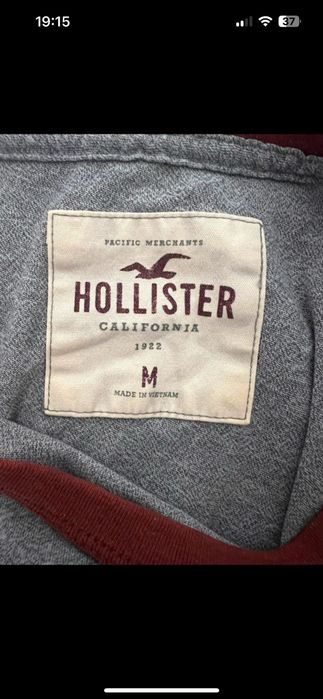 Hollister | T-shirt, tamanho M, cinza