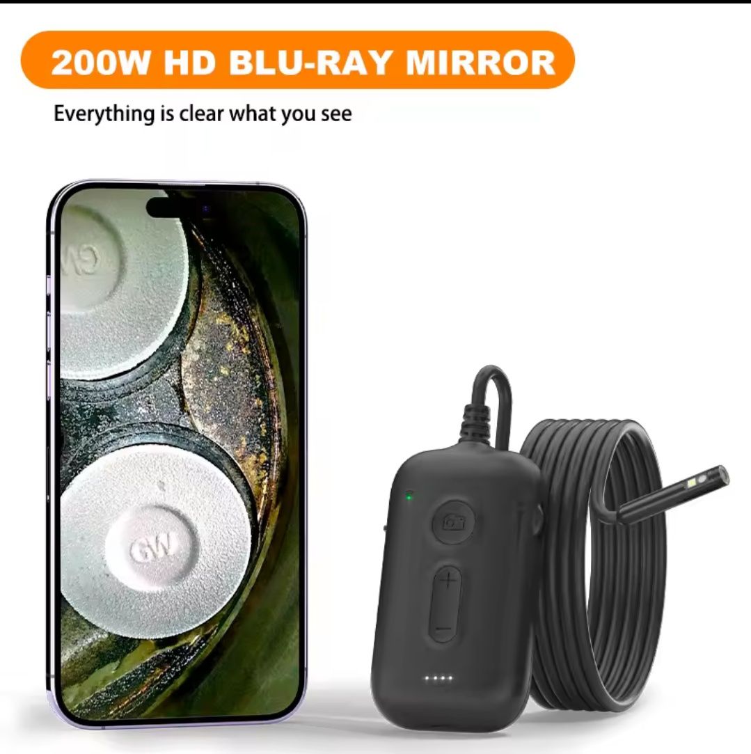 Эндоскоп,бороскоп,3 камеры.WiFi .Bluetooth. 2800 mAh.