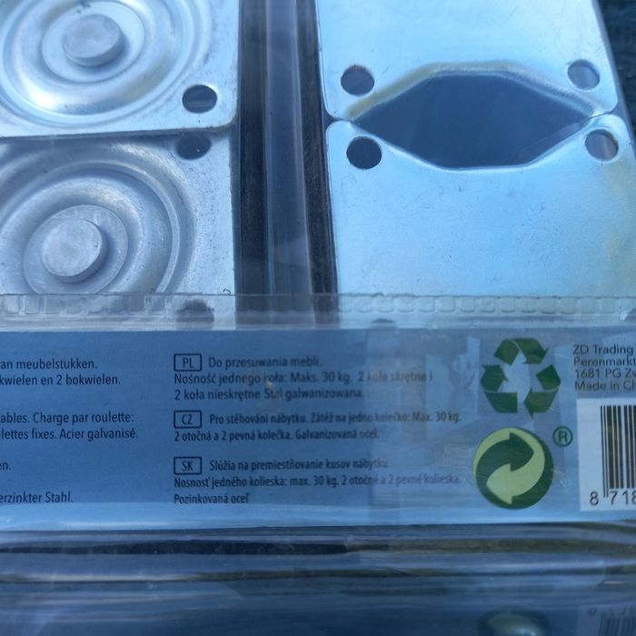 Kółka meblowe zestaw II