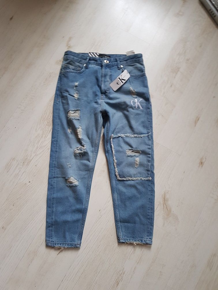 Spodnie damskie jeansy CK
