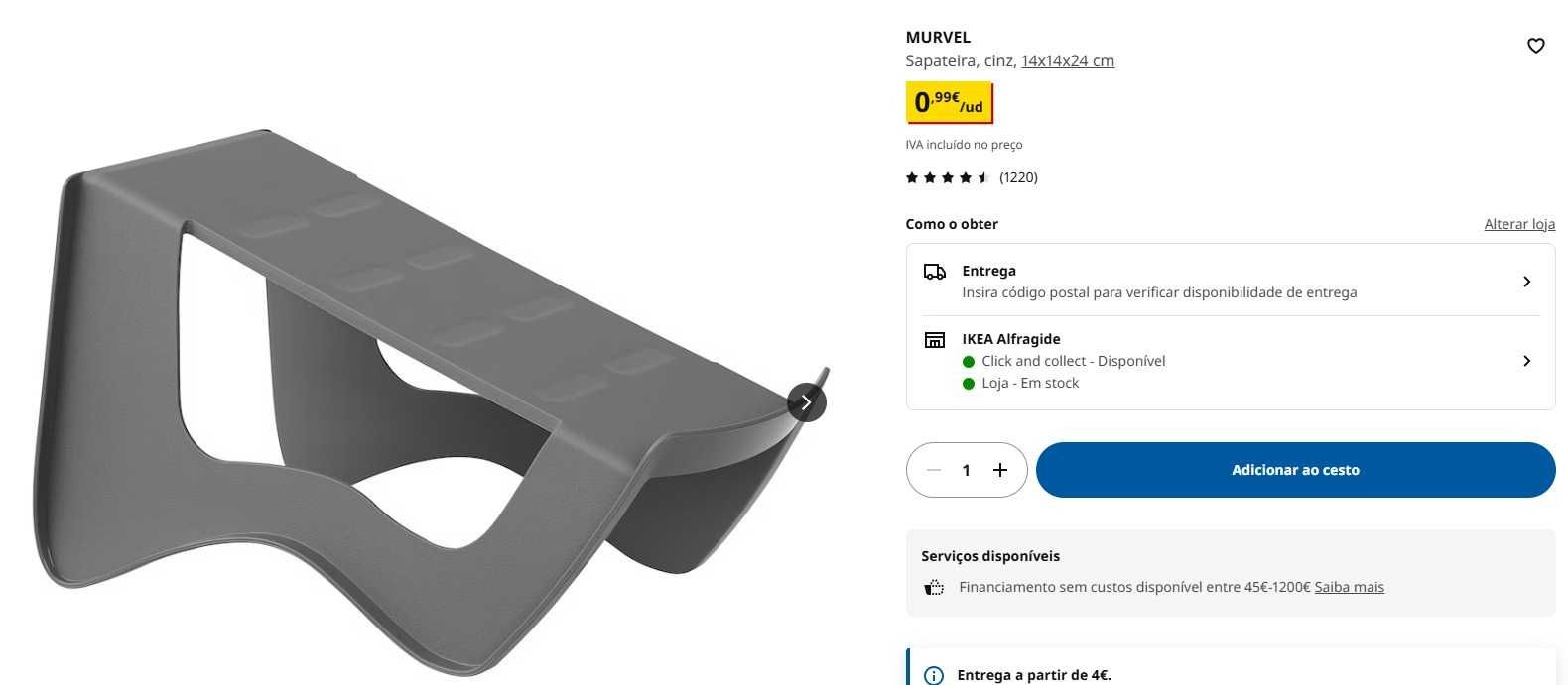 Arrumação Sapatos