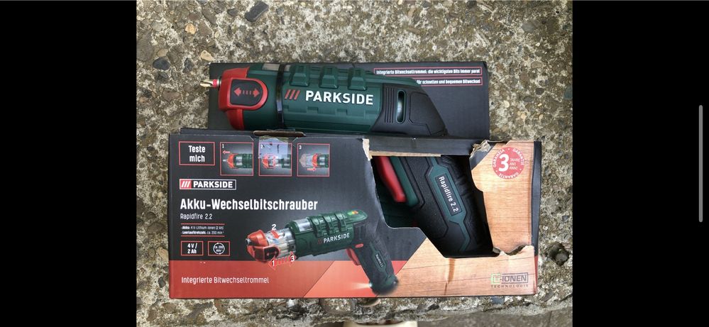 Акумуляторна викрутка PARKSIDE® 4V »Rapidfire 2.2 з набором насадок