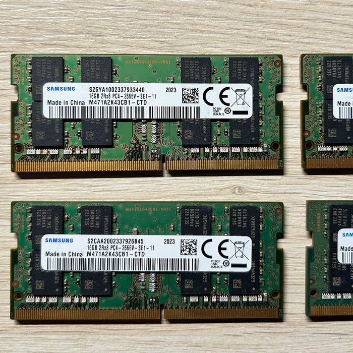 RAM DDR4 16GB SODIMM PC4-2666V x 2 szt czyli 32GB