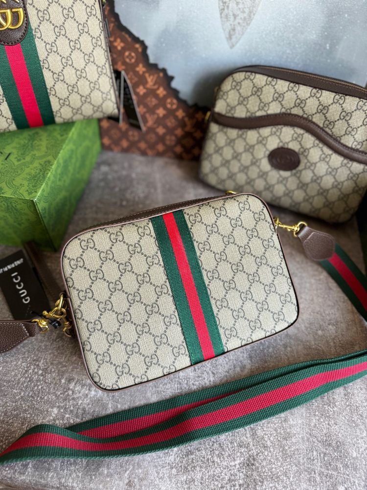 Сумка чоловіча жіноча Gucci гуччи месенджер гучі шкіряна кросбоді GG