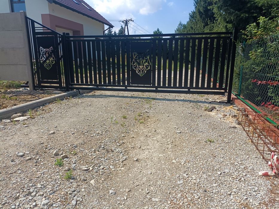 Brama przesuwna 5m wypalana CNC. Brama wjazdowa. Producent
