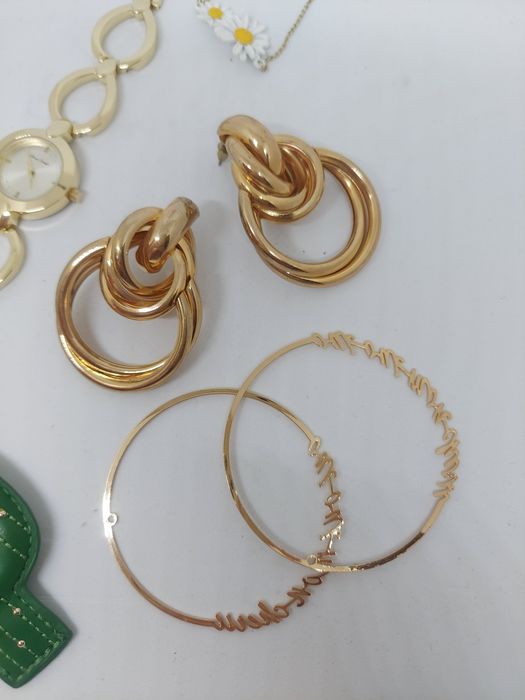 Zestaw biżuterii, złota